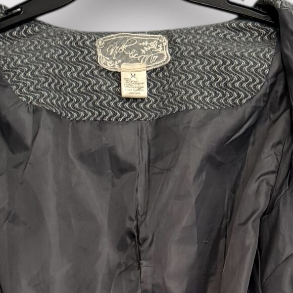 Vtg Anthropologie Nick & Mo WomensWool Coat Retro Ruffle Whimsicore - Picture 4 of 7